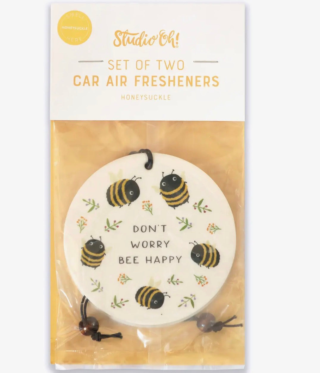Don’t Worry Bee Happy Car Freshener