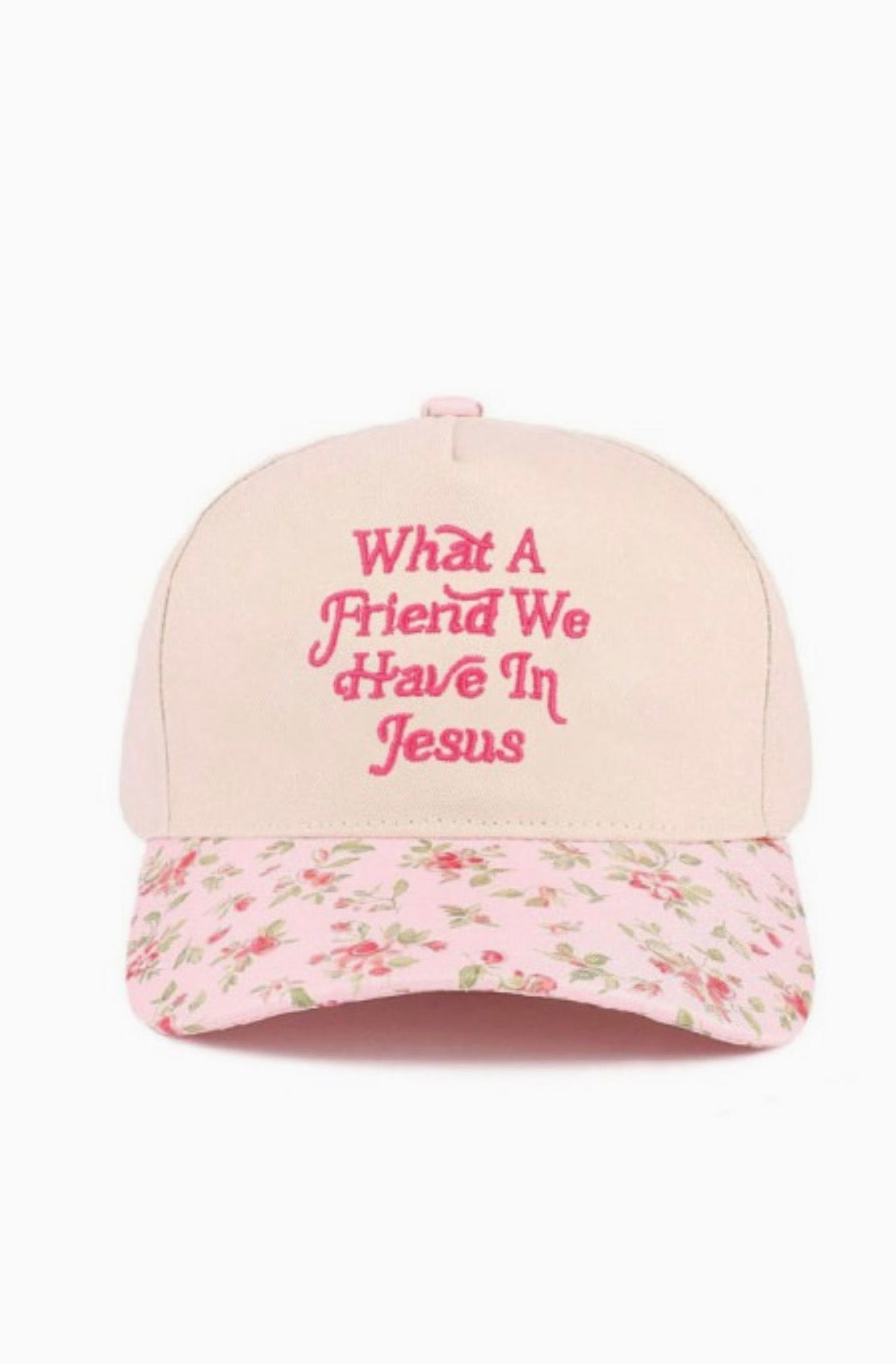 Friend in Jesus Floral Hat