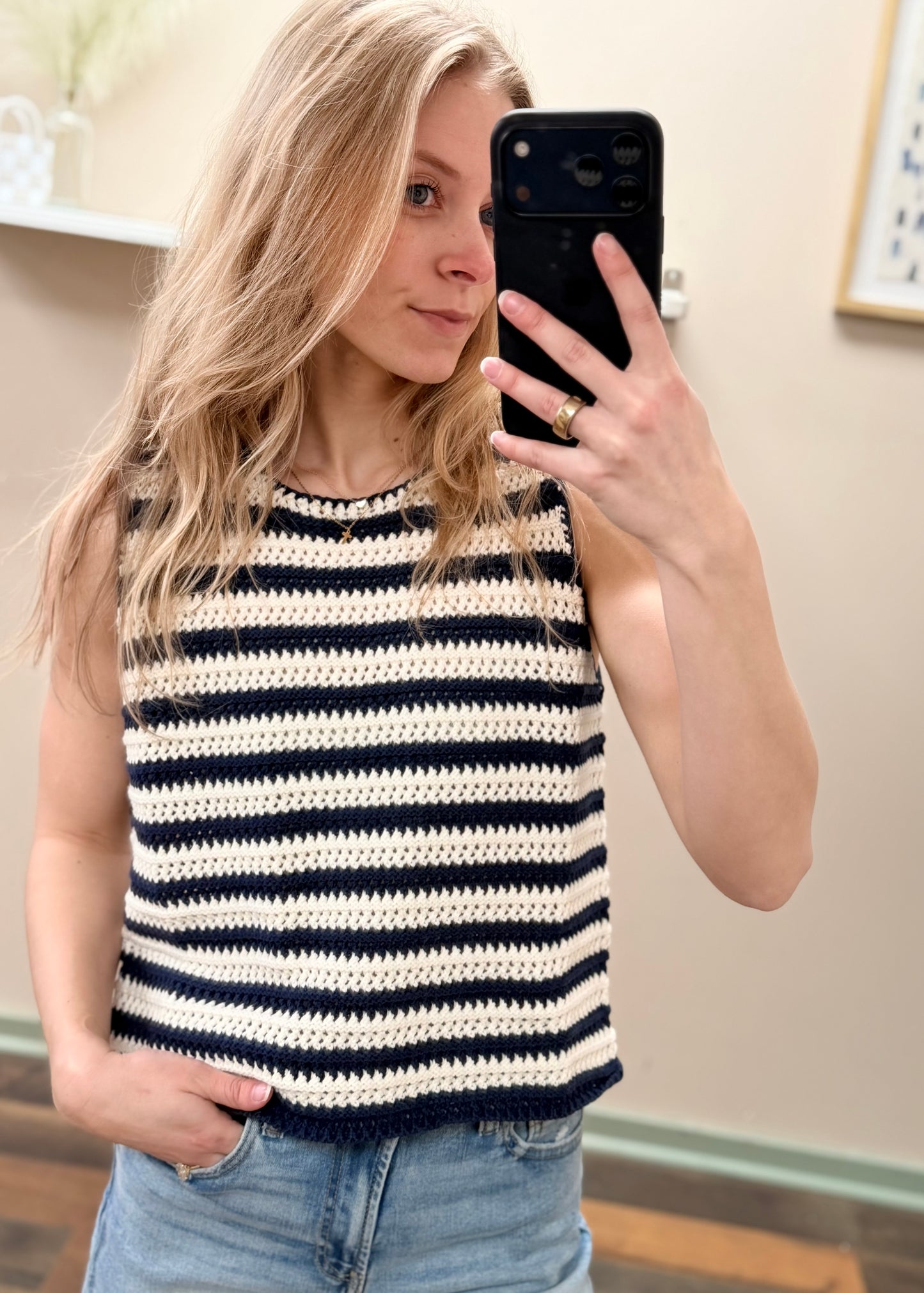 Ocean Breeze Knit Tank