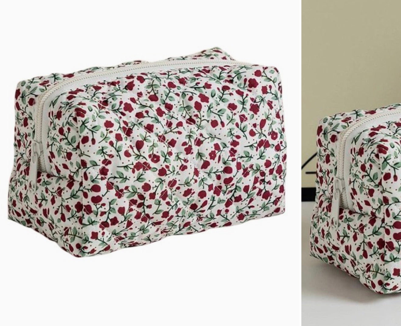 Quilted Makeup Bag