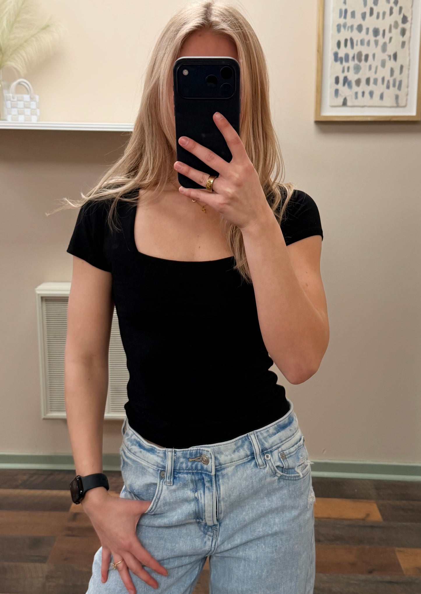 Essential Square Neck Top
