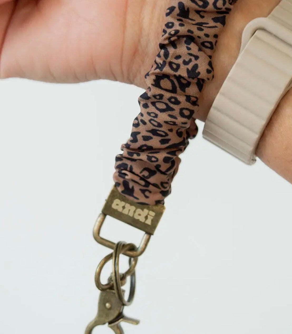 Leopard Scrunchie Keychain