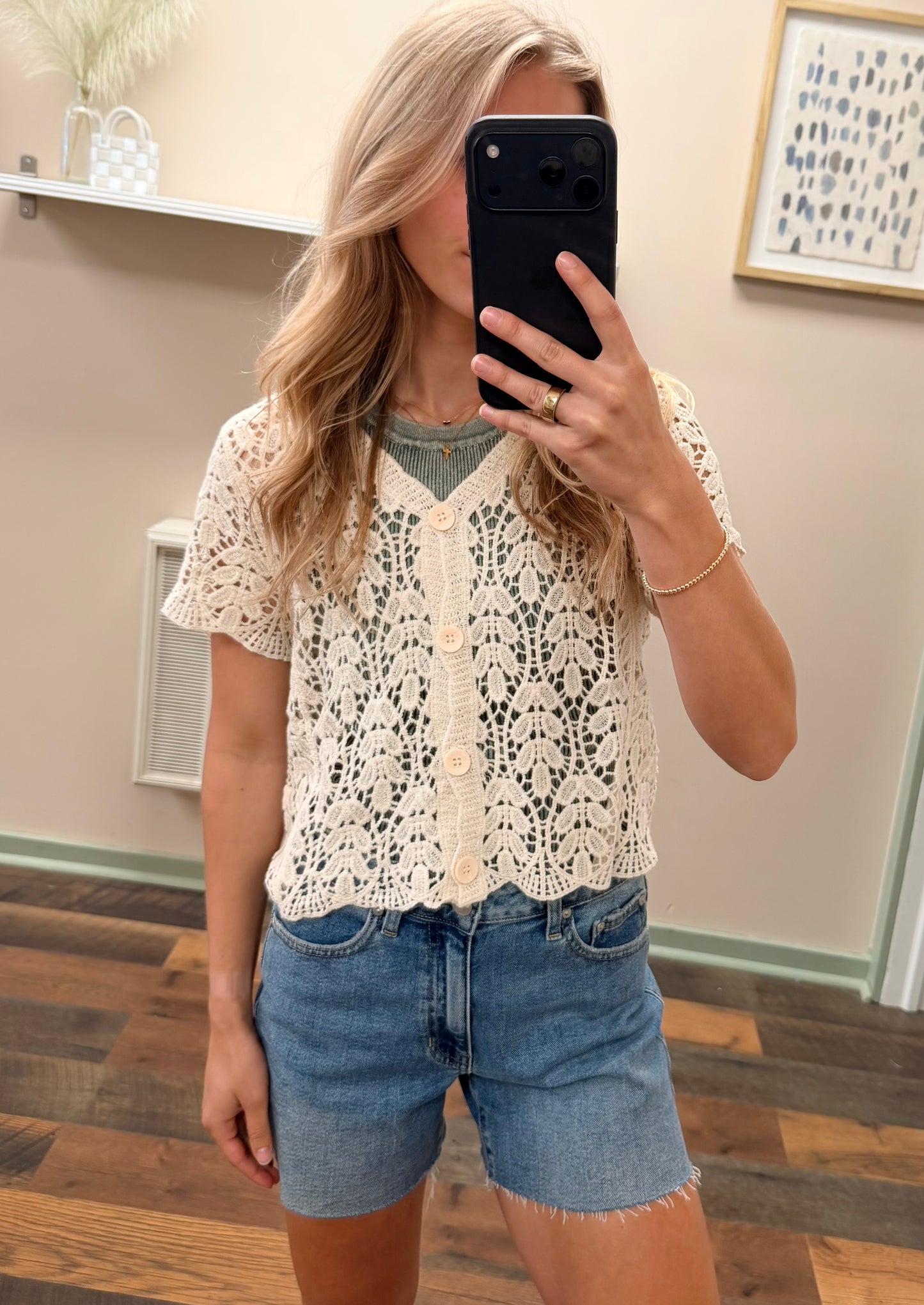 Charlotte Crochet Top