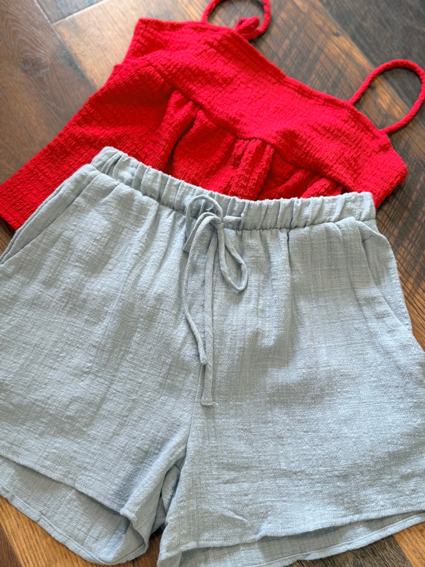 Dusty Blue Soft Short