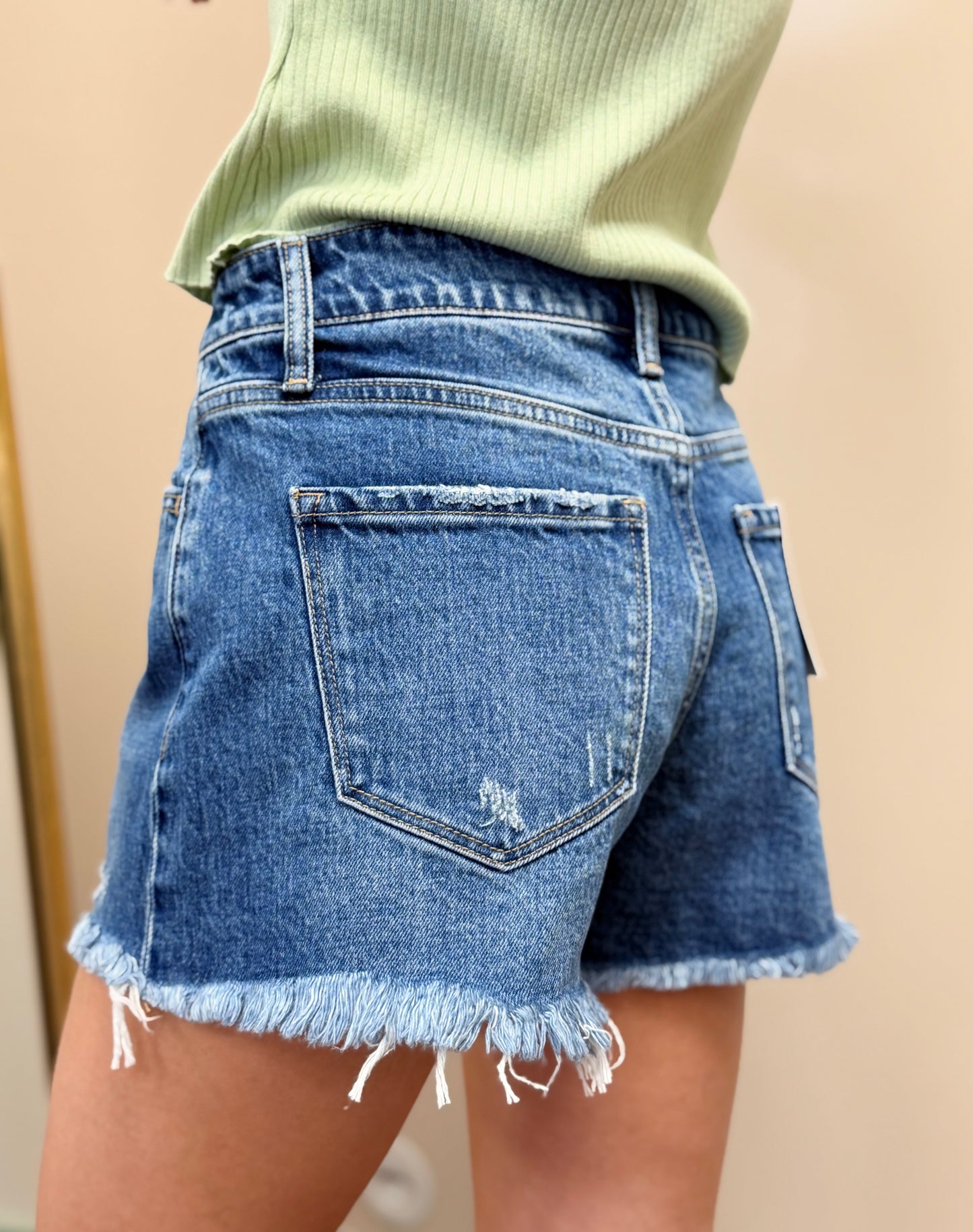 Becca High Rise Denim Short
