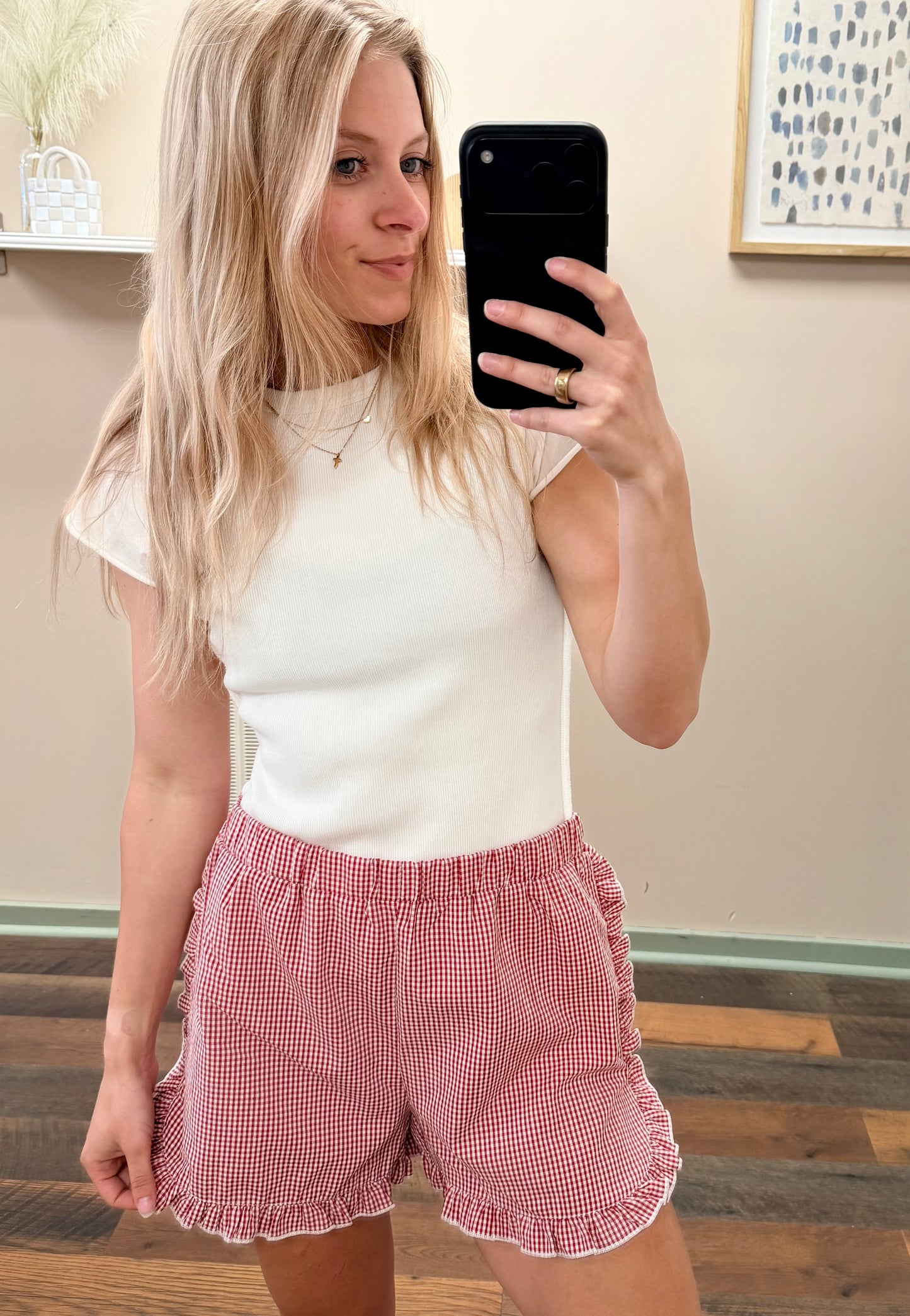 Sweetheart Gingham Shorts