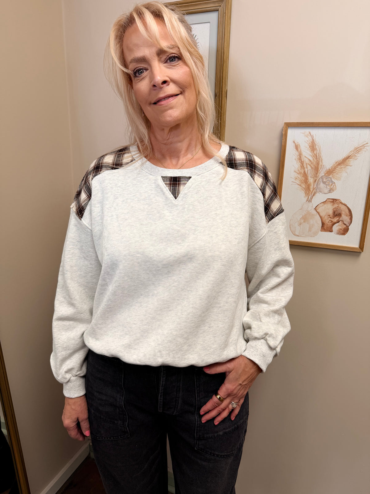 Plaid Moment Pullover