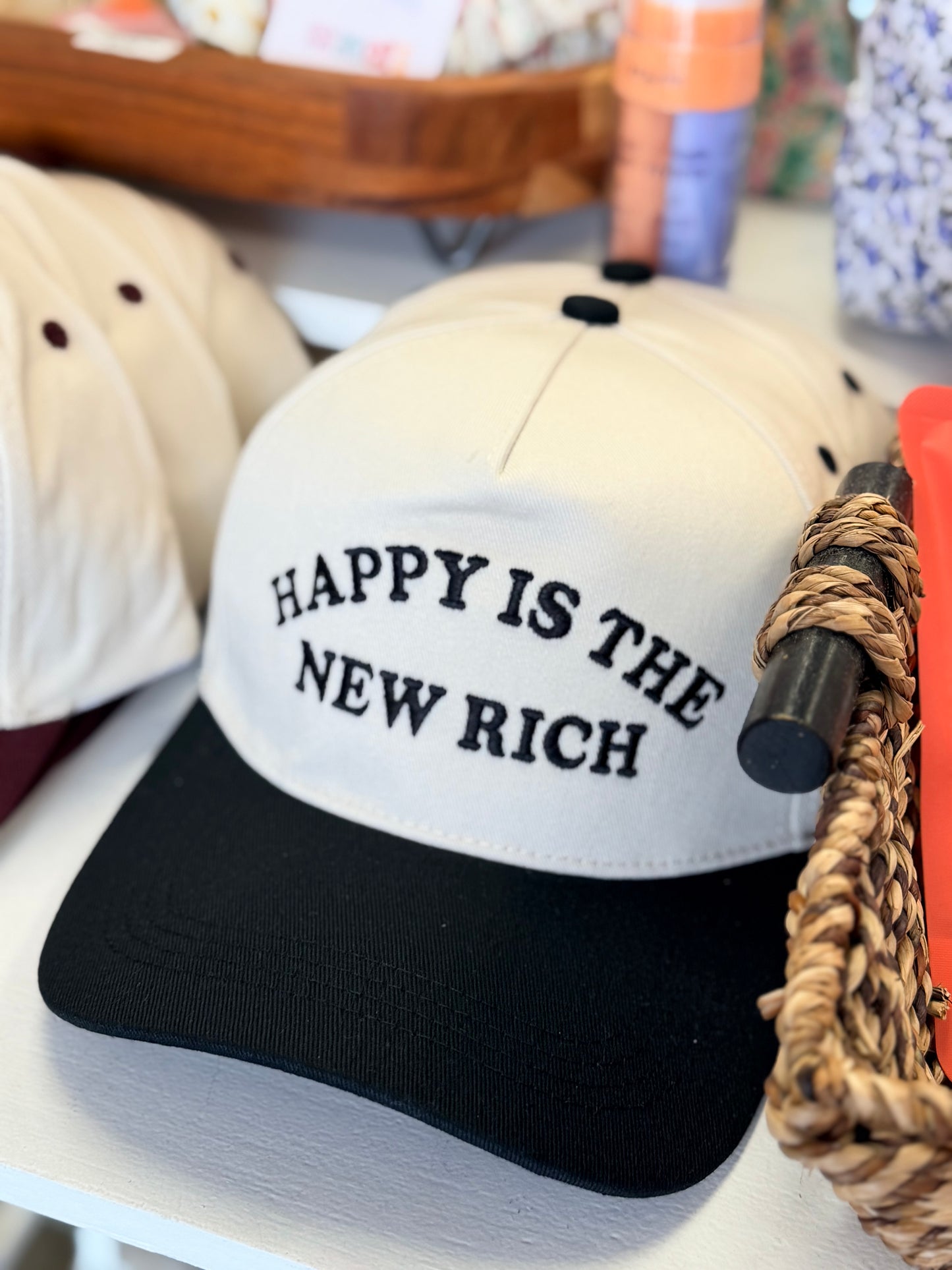 Happy Is The New Rich Hat