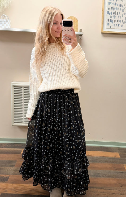 Midnight Meadow Skirt