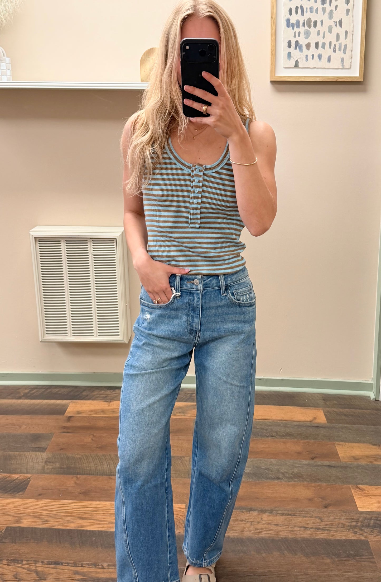 Mocha & Blue Tank