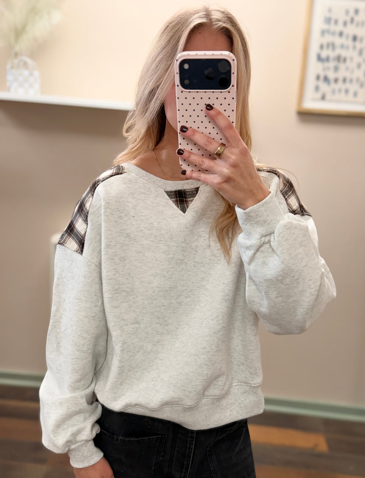 Plaid Moment Pullover