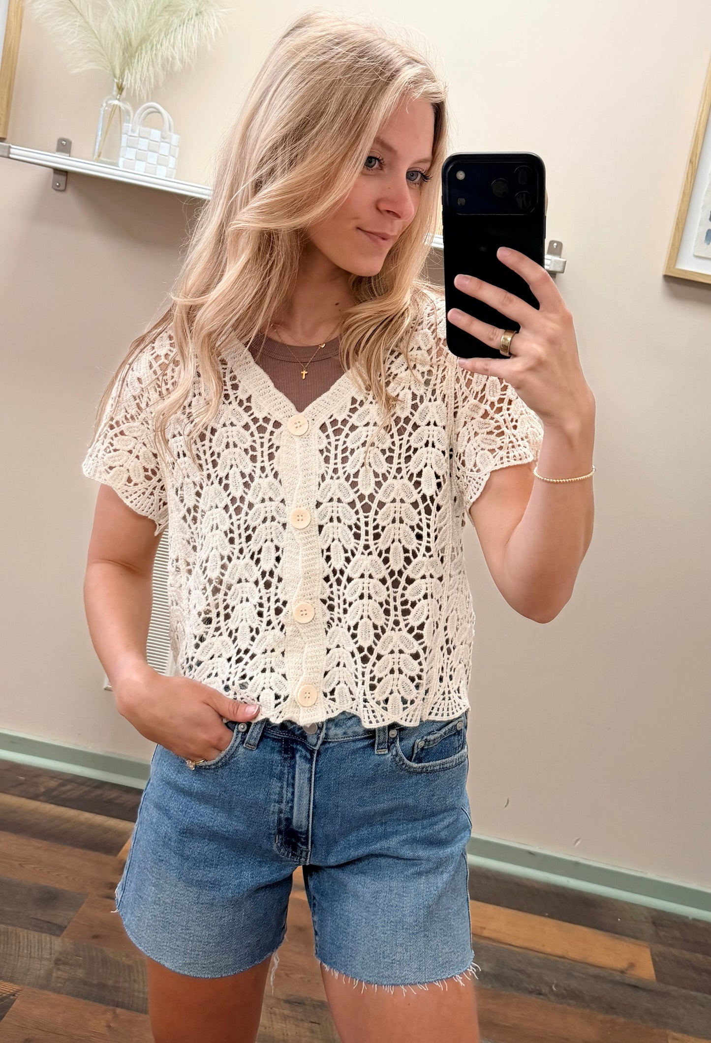 Charlotte Crochet Top