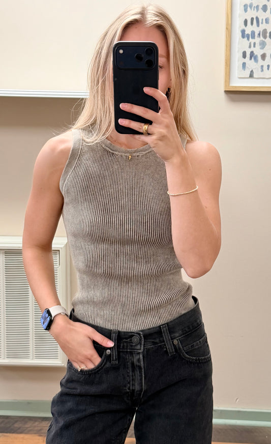 Mocha Washed Tank