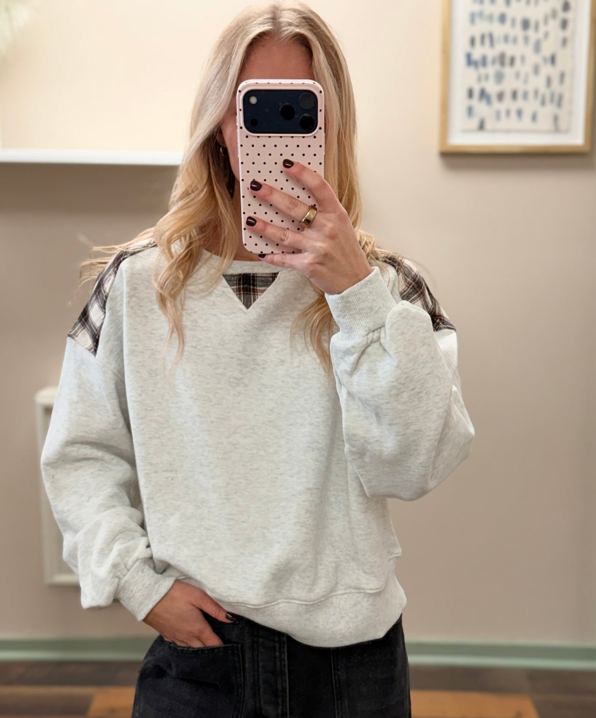 Plaid Moment Pullover