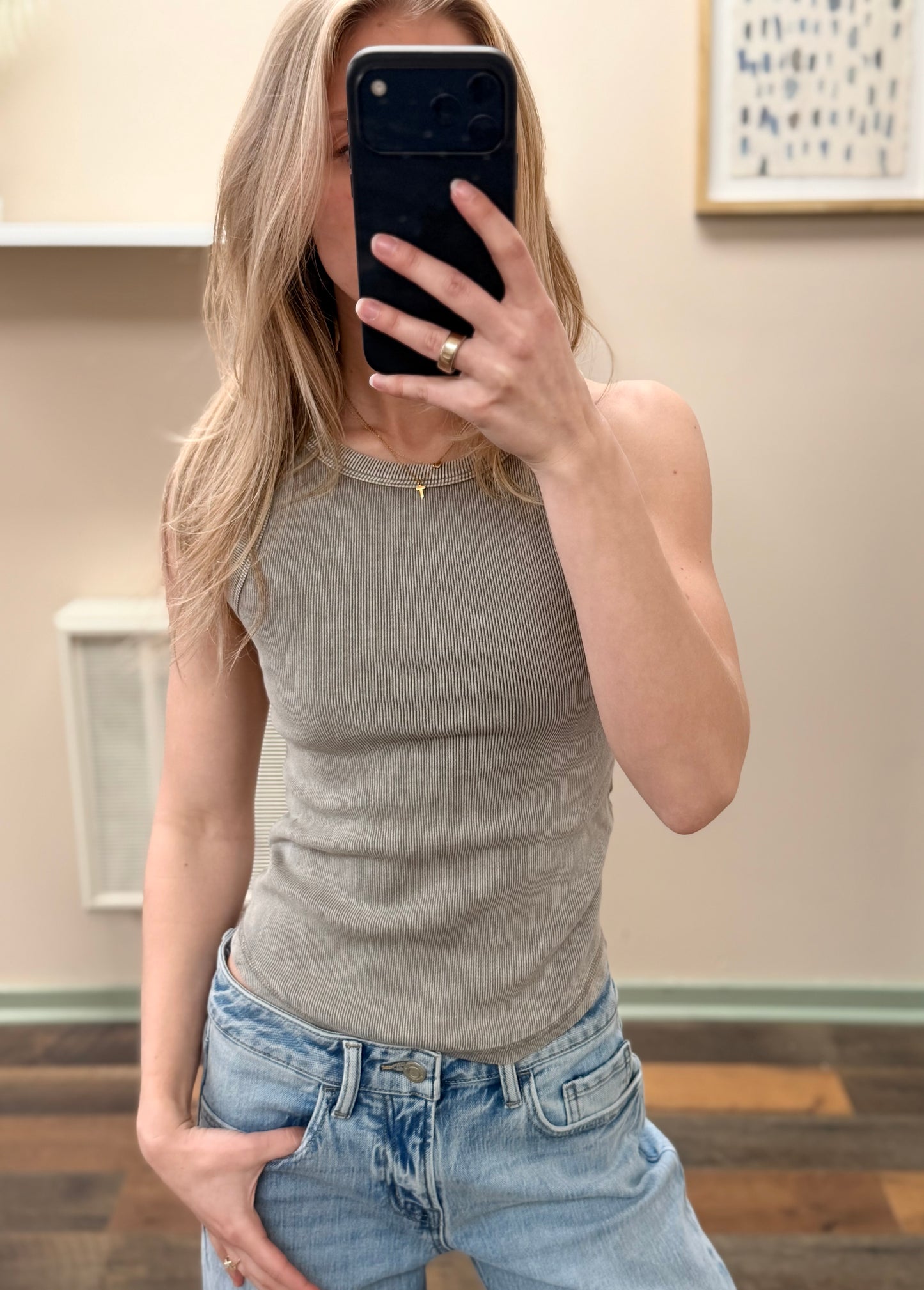 Washed Grey Tank