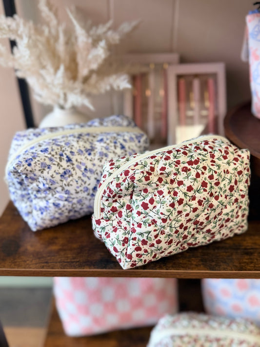 Quilted Makeup Bag