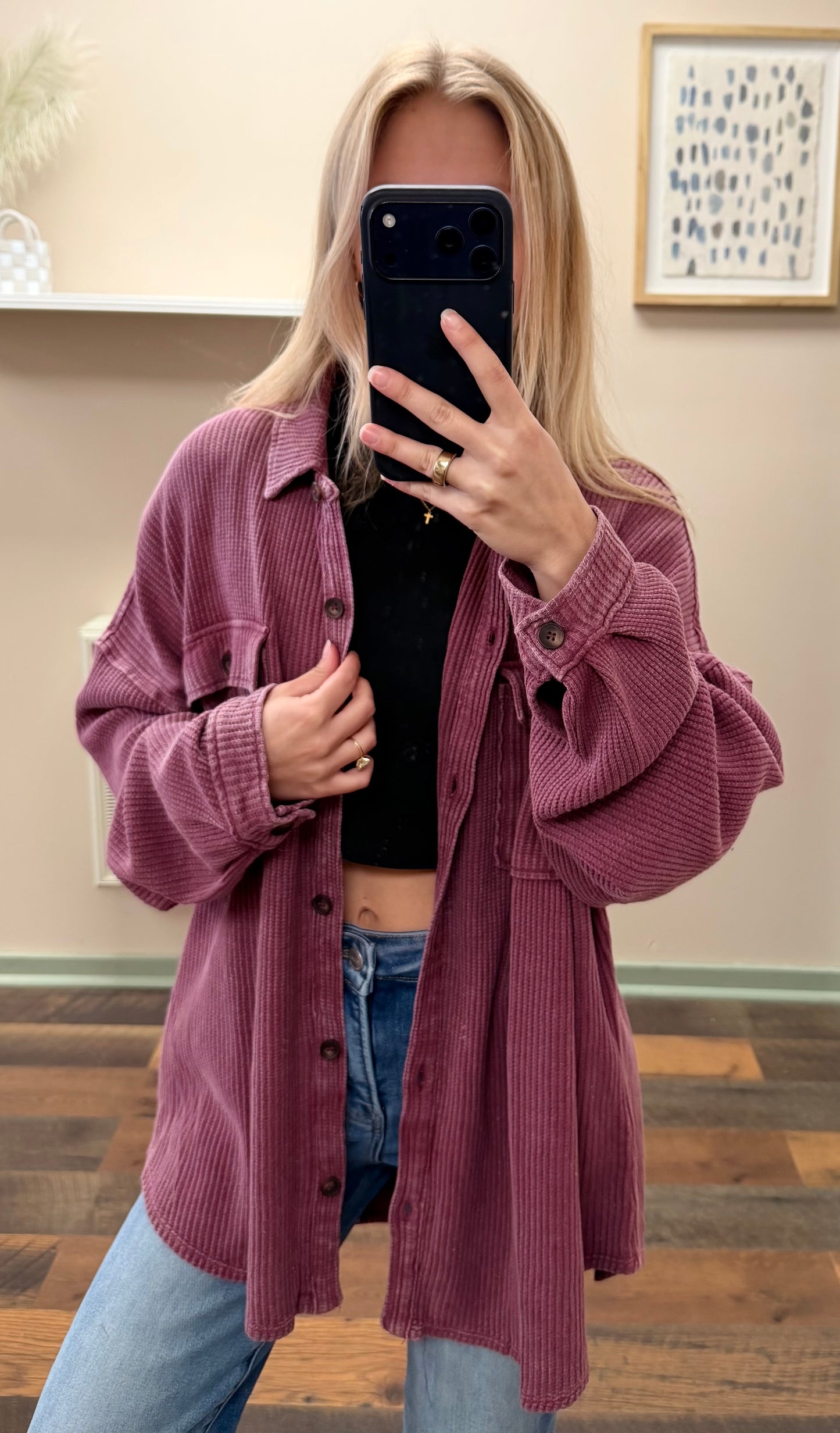Willow Waffle Shacket