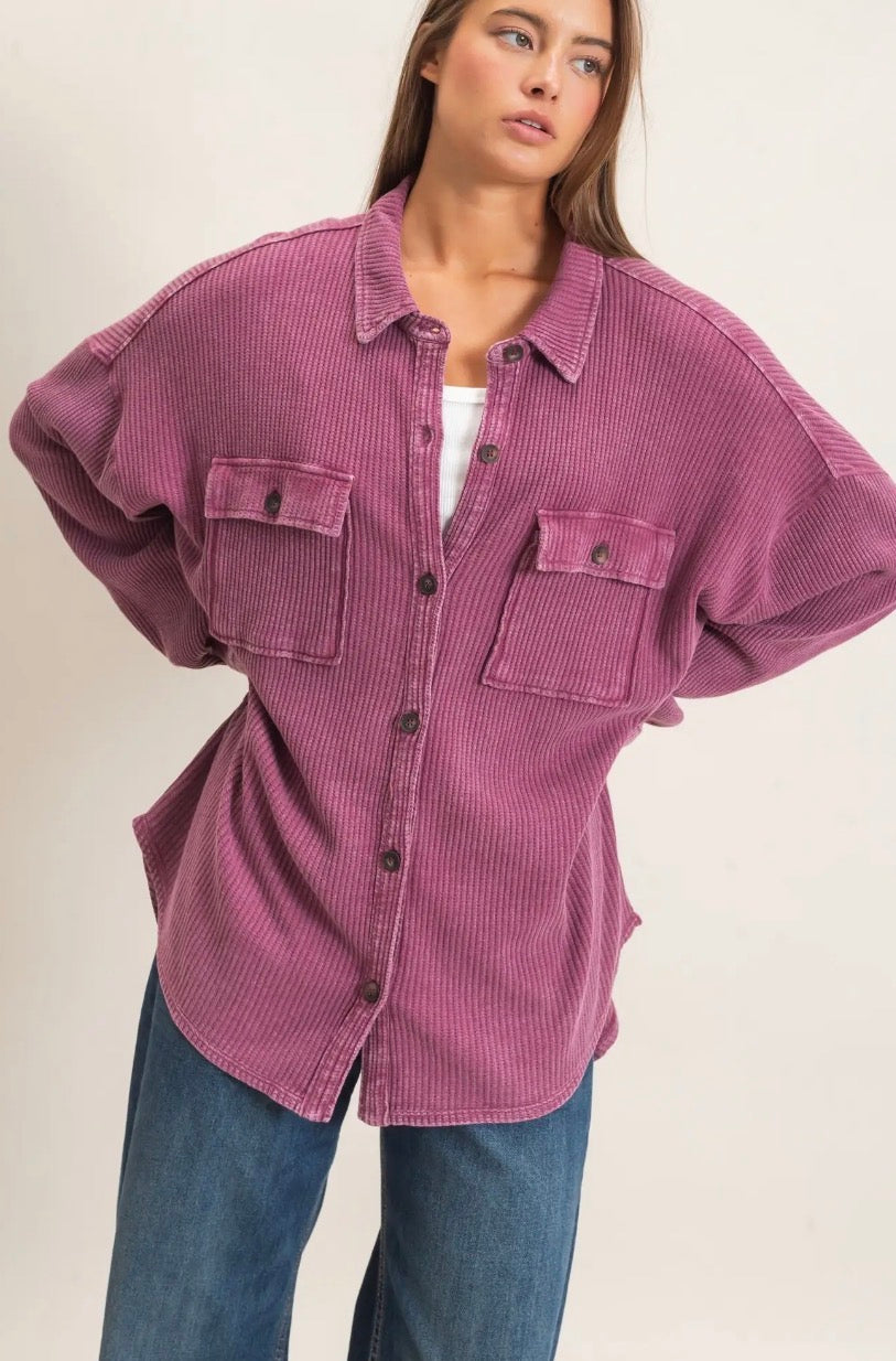 Willow Waffle Shacket