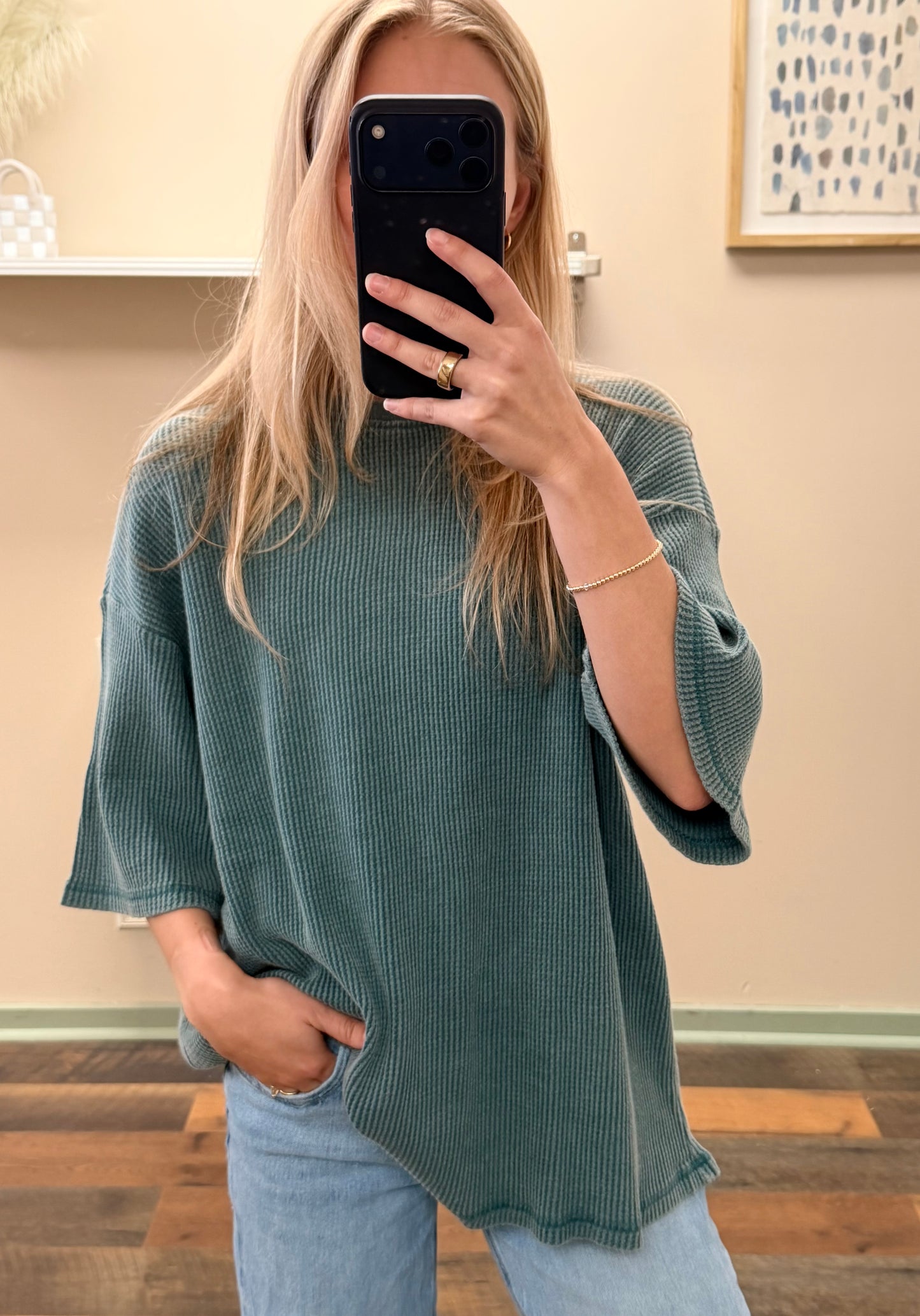 Washed Jade Oversized T