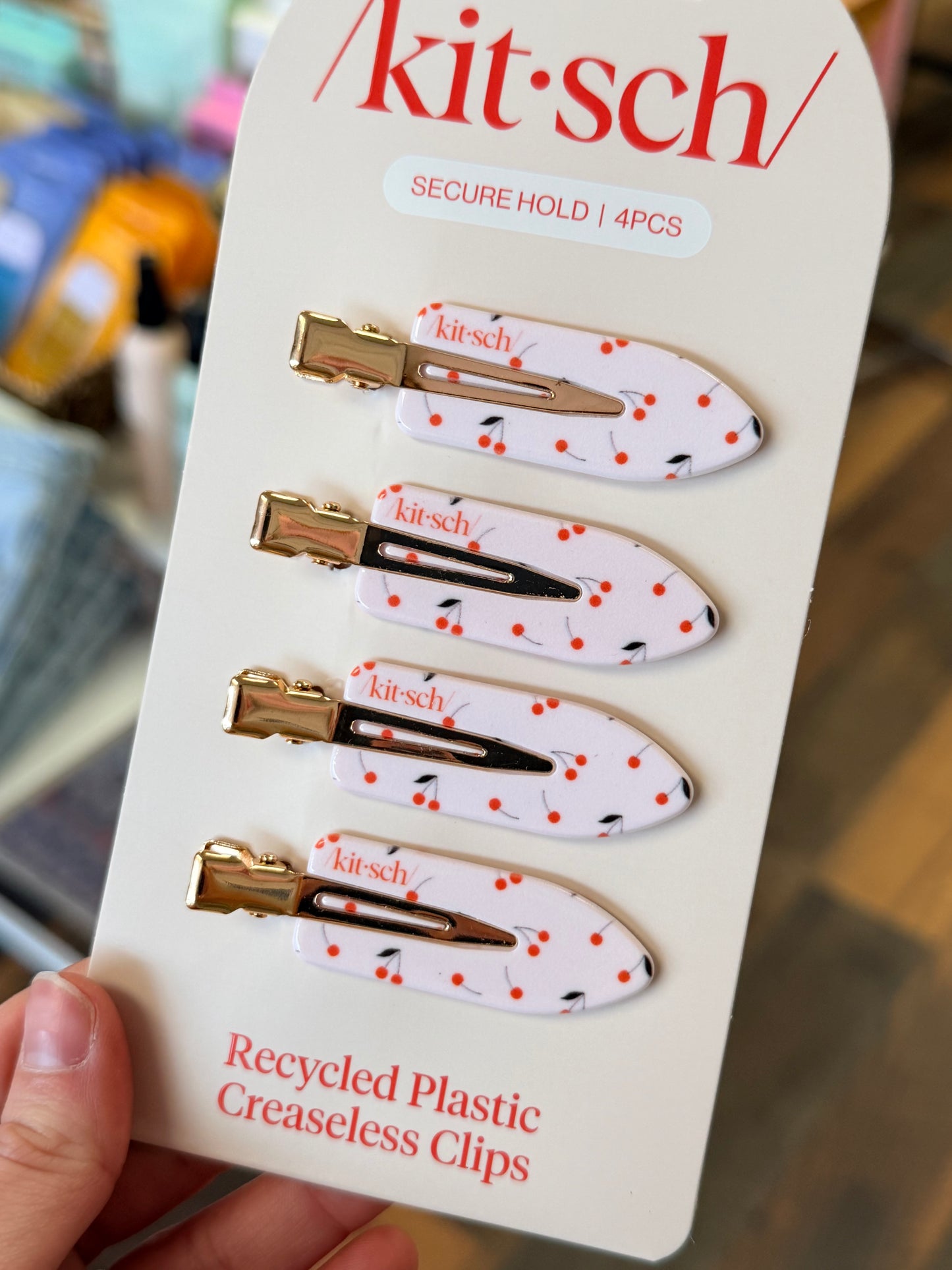 Kitsch 4pc Cherry Clips