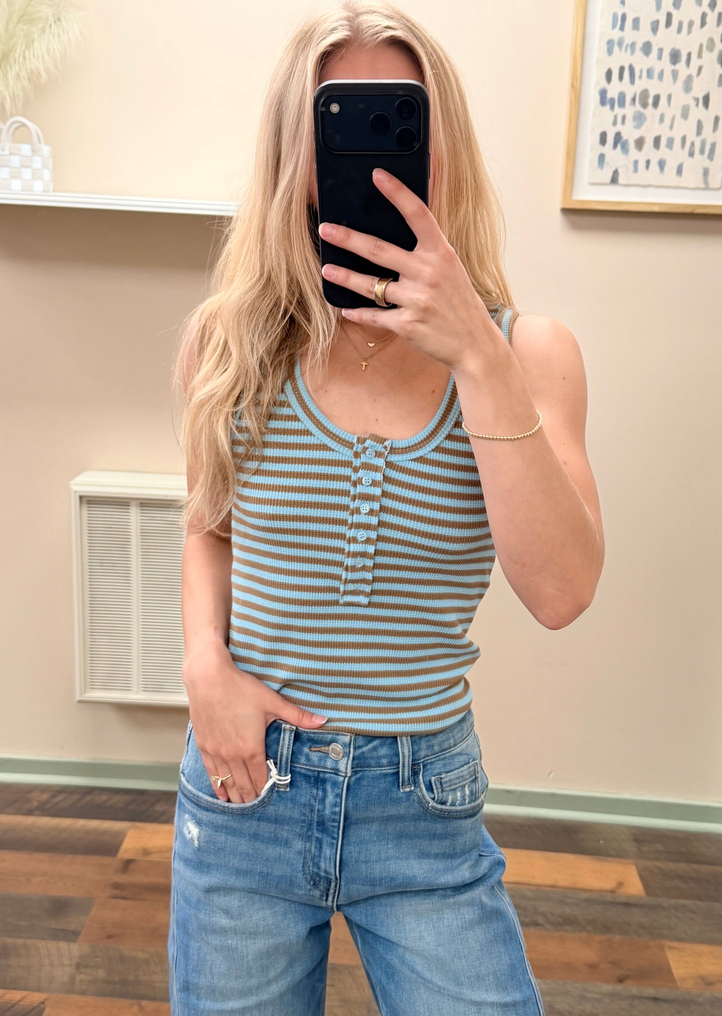 Mocha & Blue Tank
