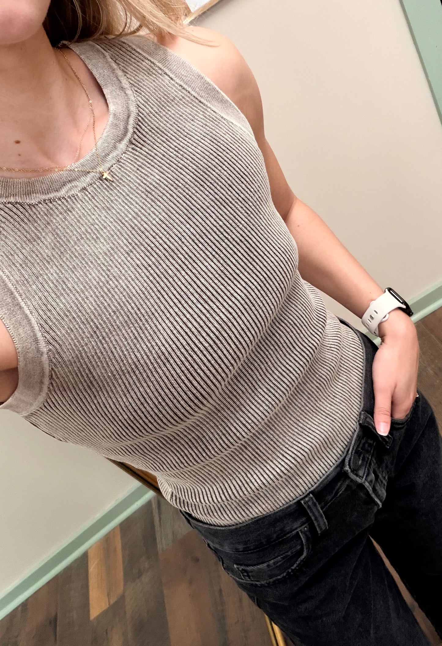 Mocha Washed Tank