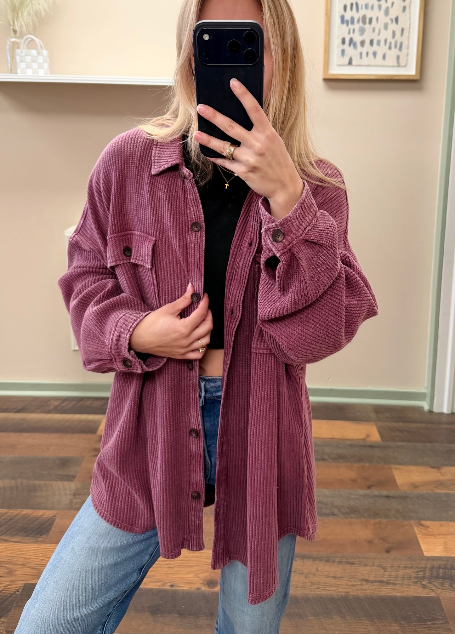 Willow Waffle Shacket