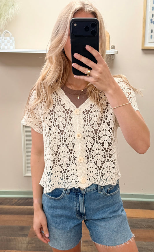Charlotte Crochet Top