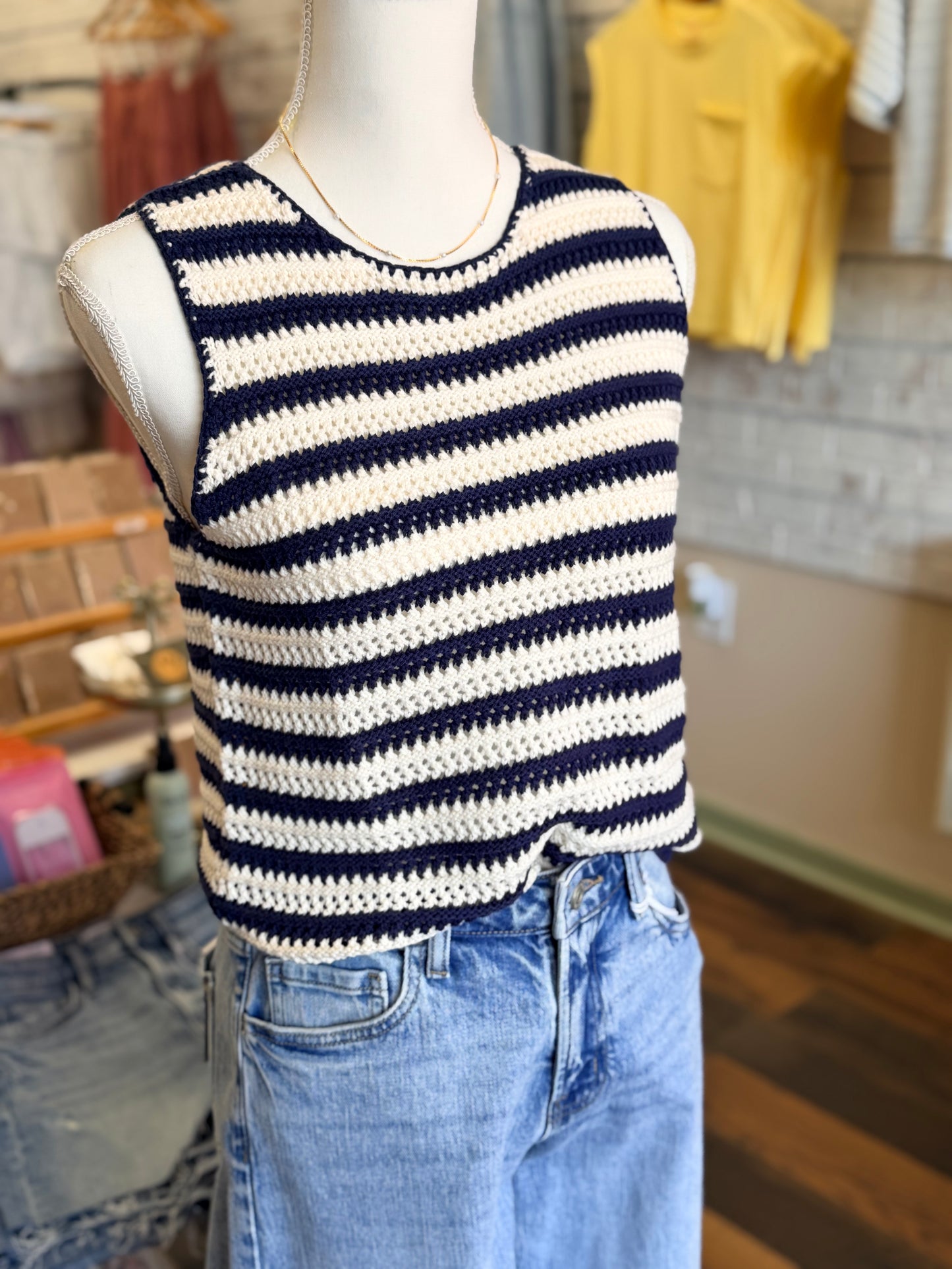 Ocean Breeze Knit Tank