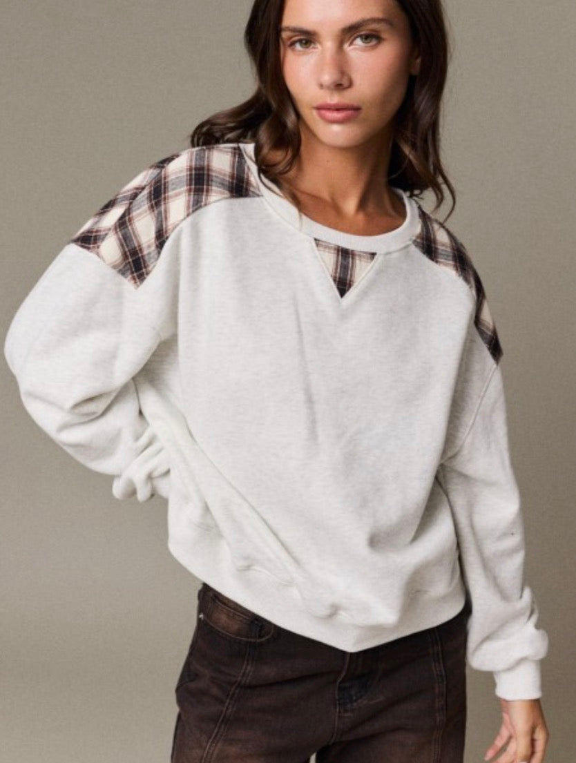 Plaid Moment Pullover