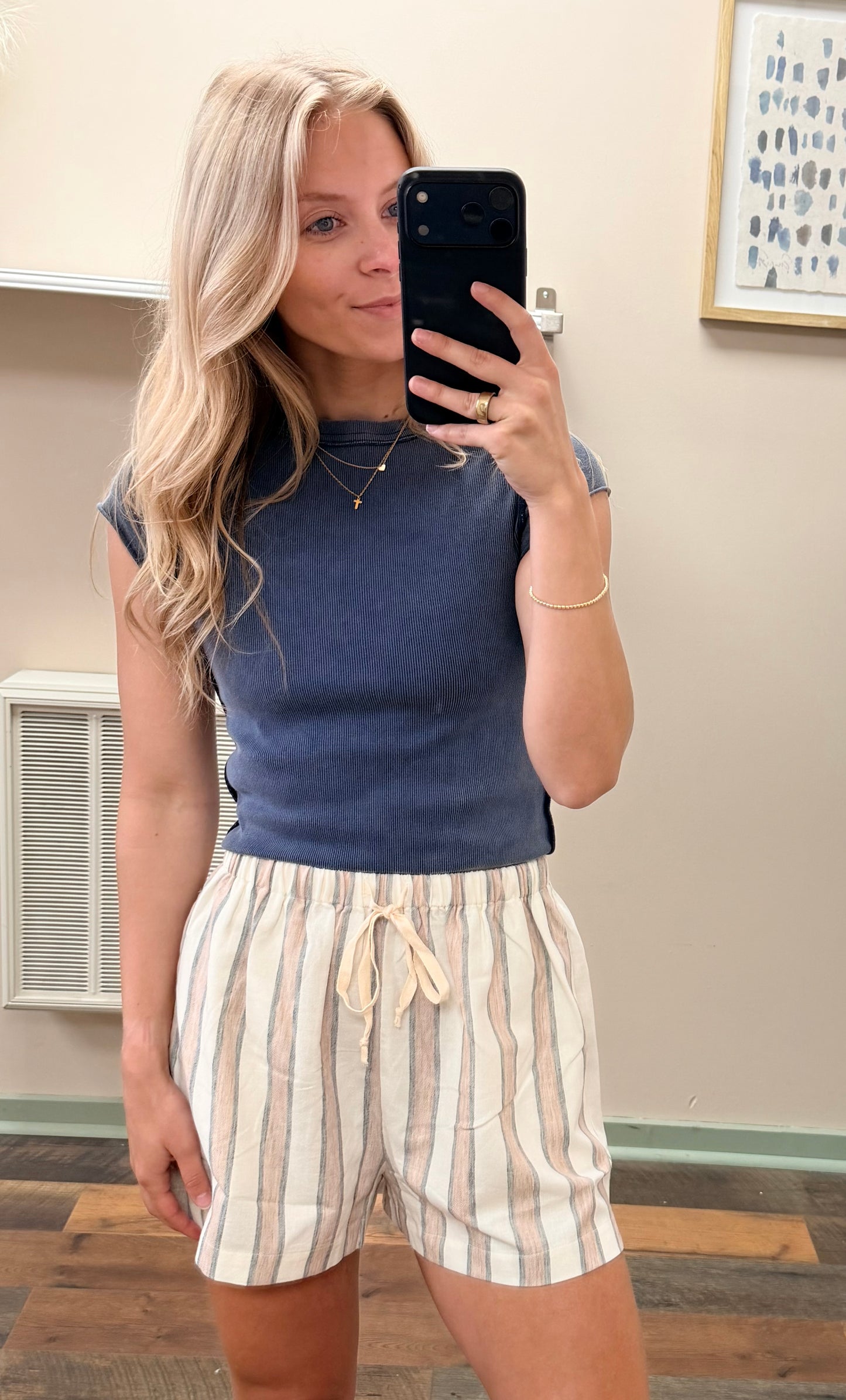 Easy Days Stripe Short
