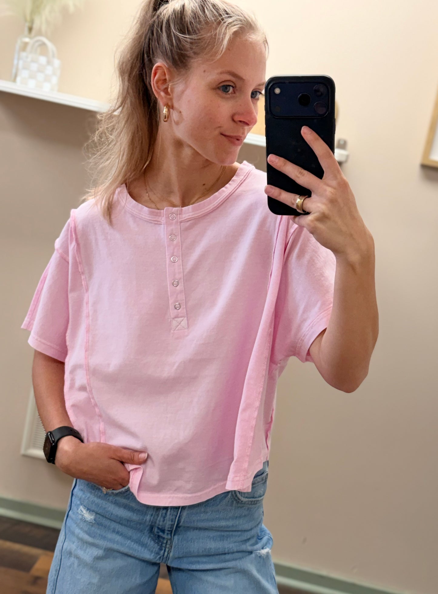 Strawberry Henley T