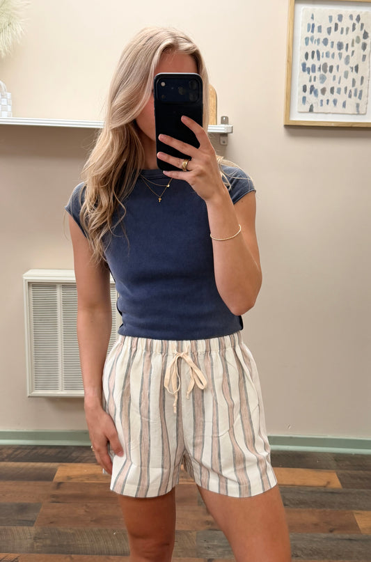 Easy Days Stripe Short