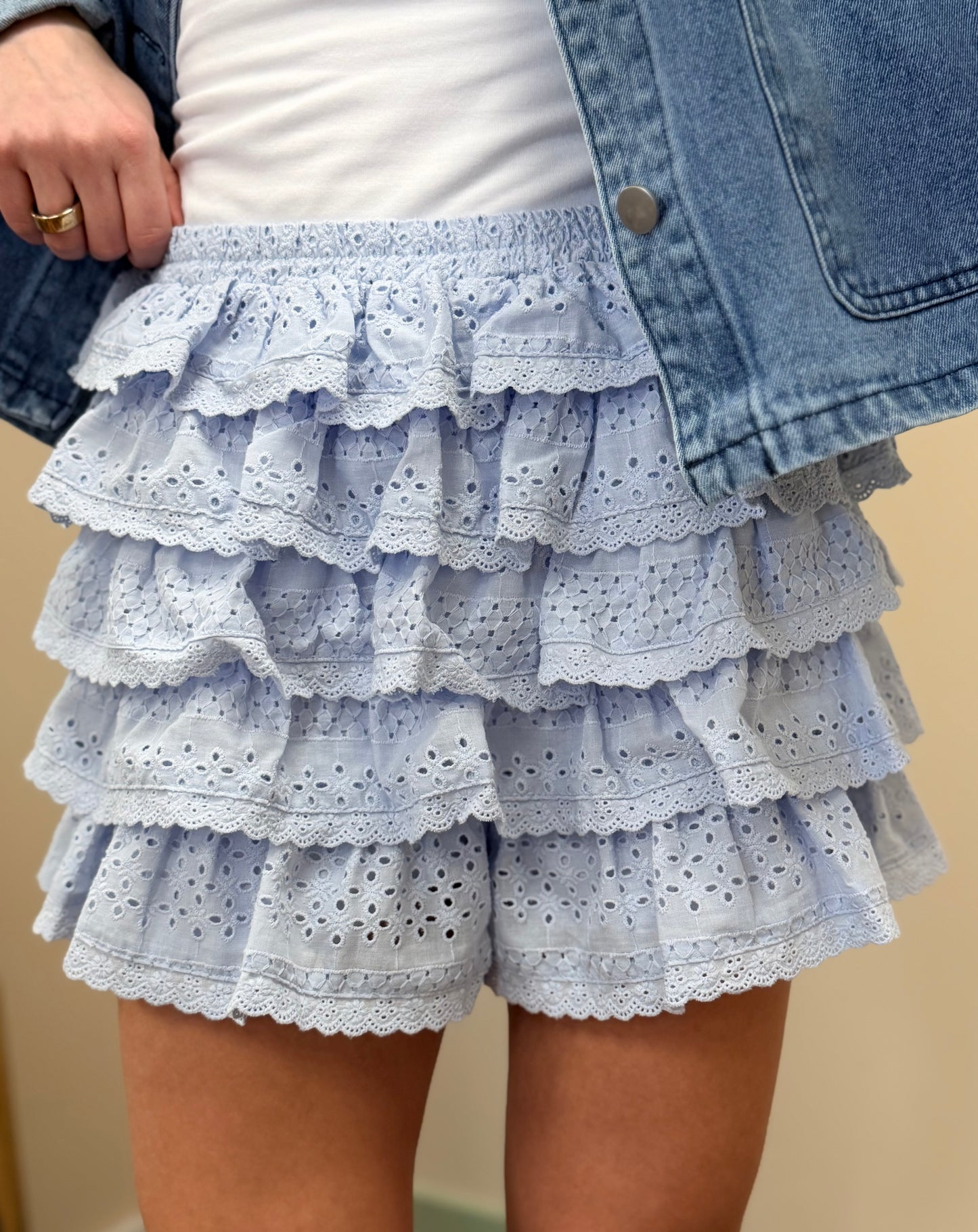 Flirty Ruffle Mini Skort