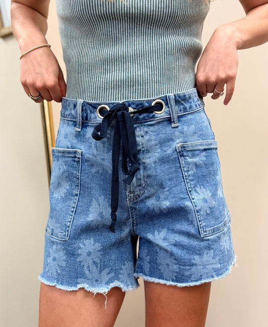 Daisy Denim Short