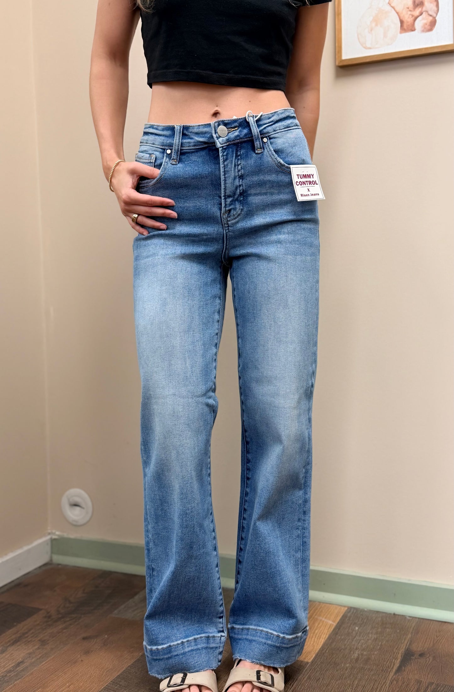 Risen High Rise Straight Jean