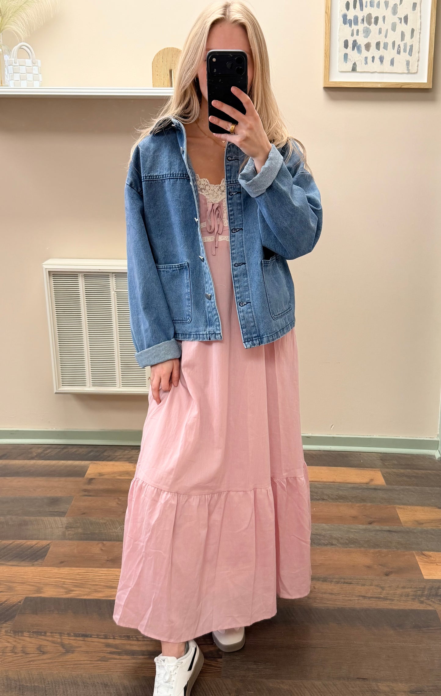 Dusty Rose Midi Dress