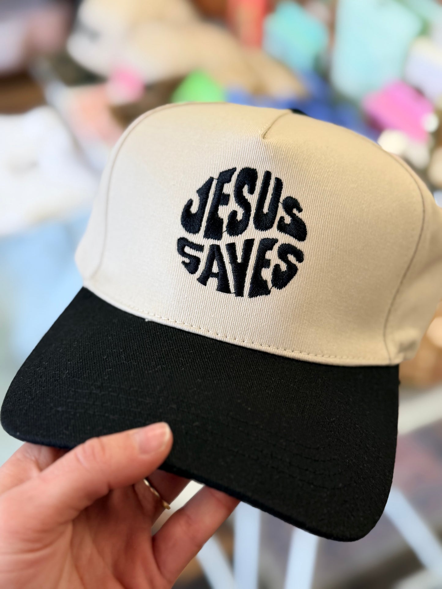 Jesus Saves Hat - Black