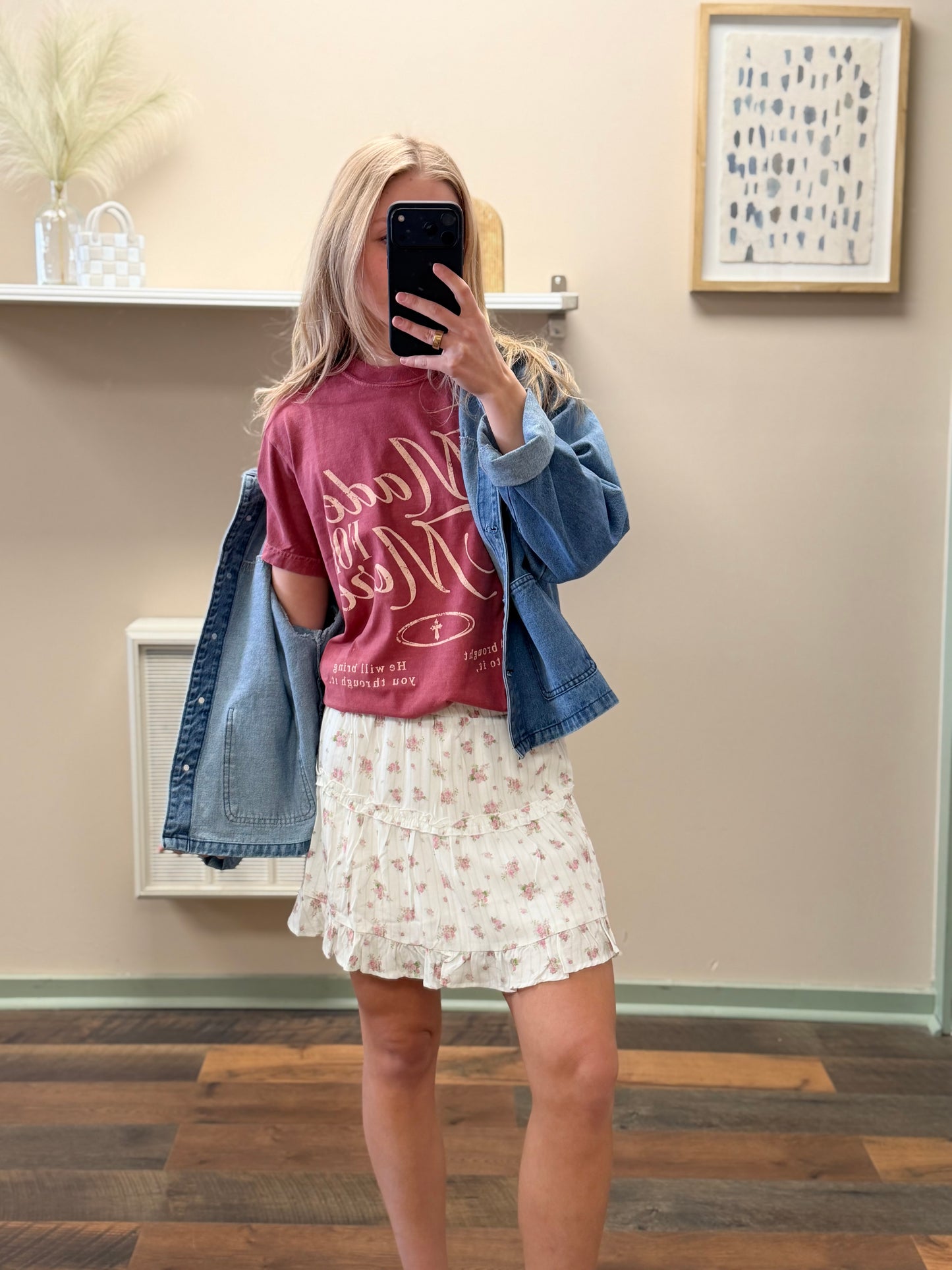 Sweet Florals Mini Skirt