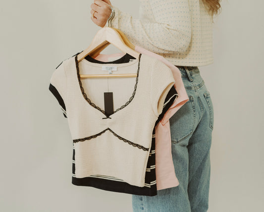 Simple Romance Lace Top