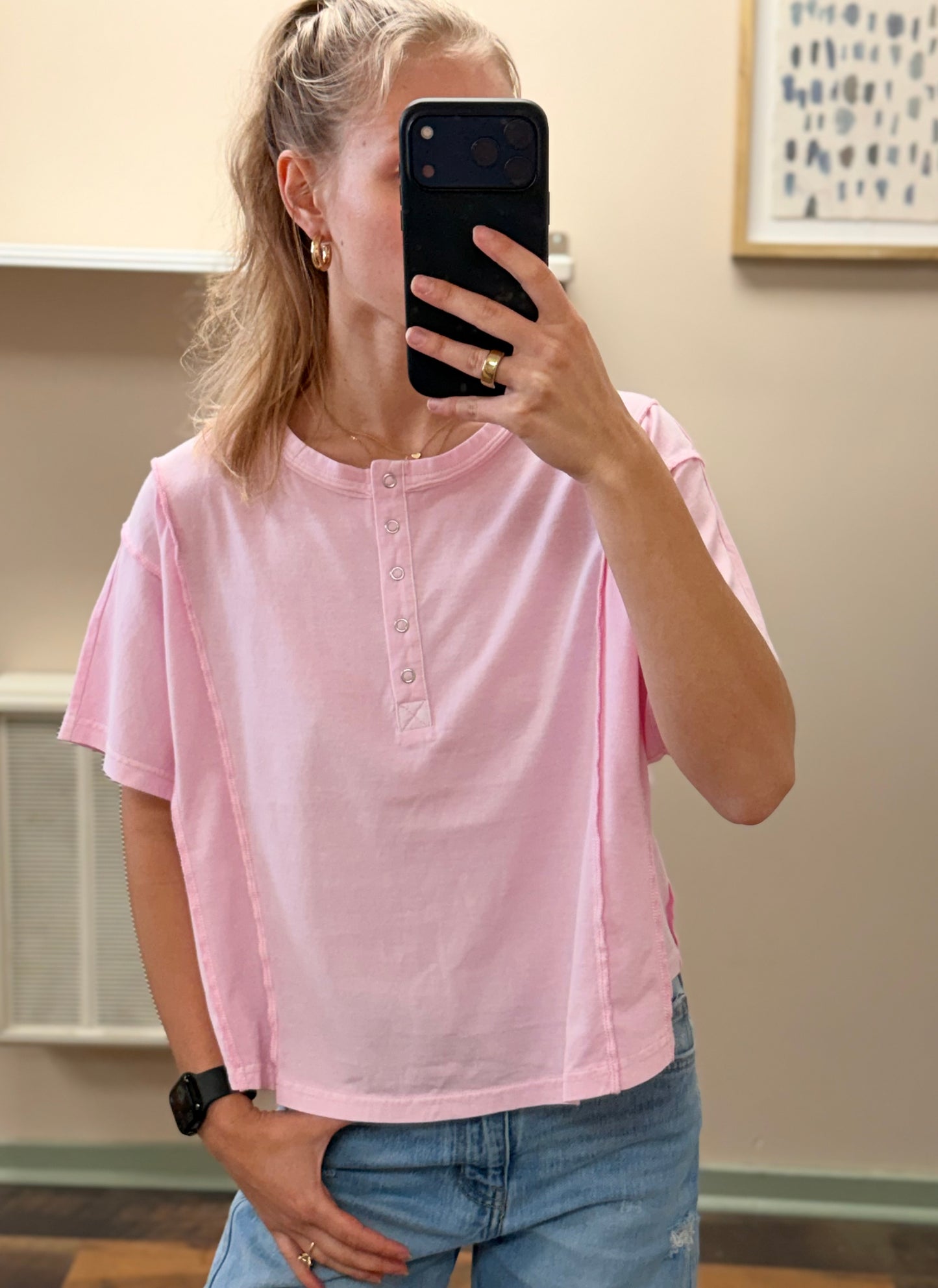 Strawberry Henley T