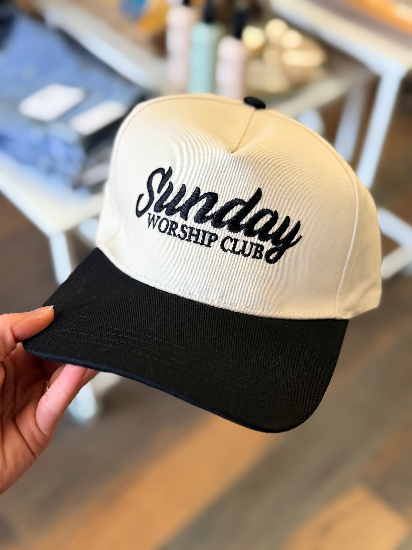 Sunday Worship Club Hat - Black