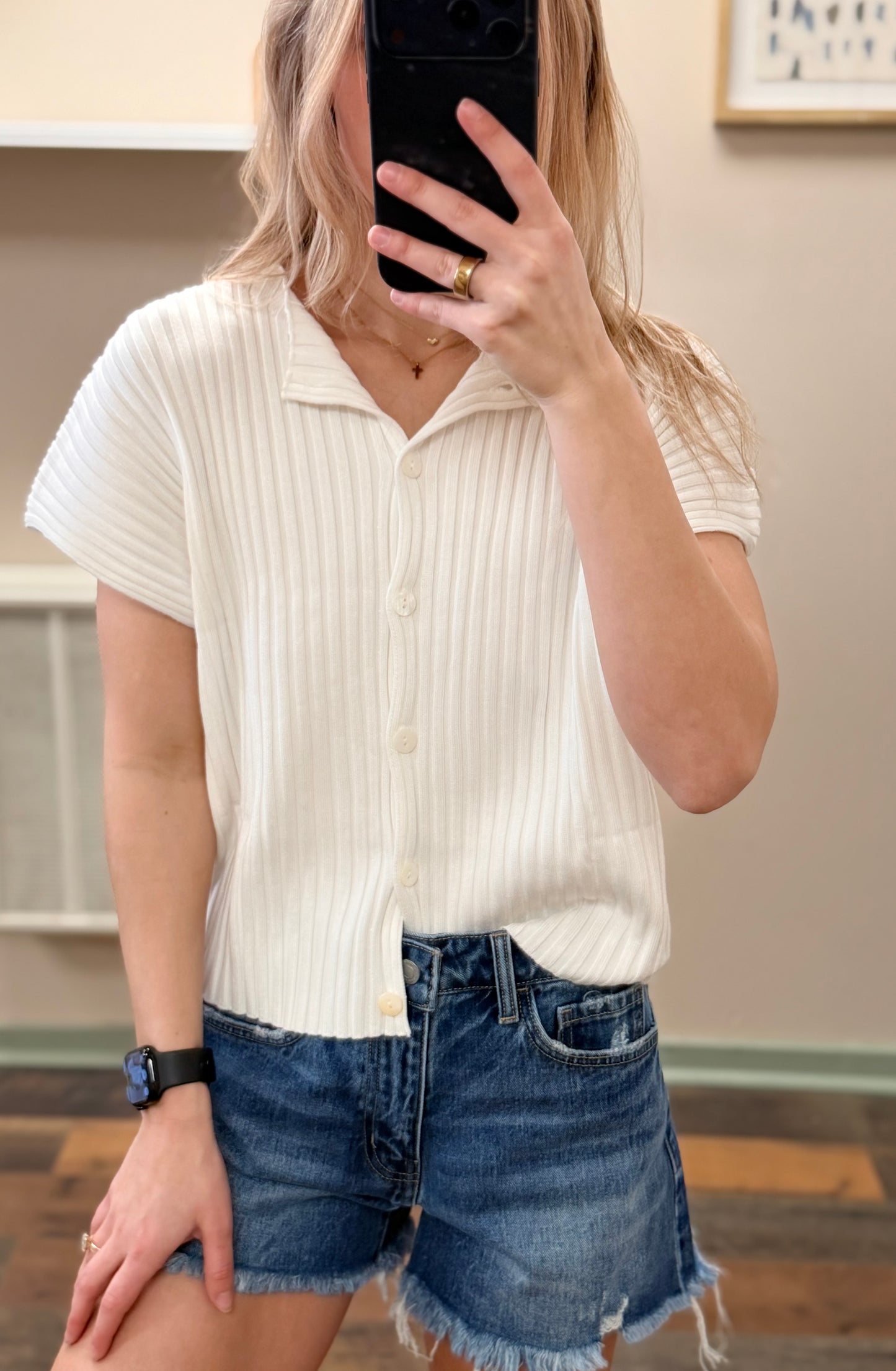 Eloise Button Top