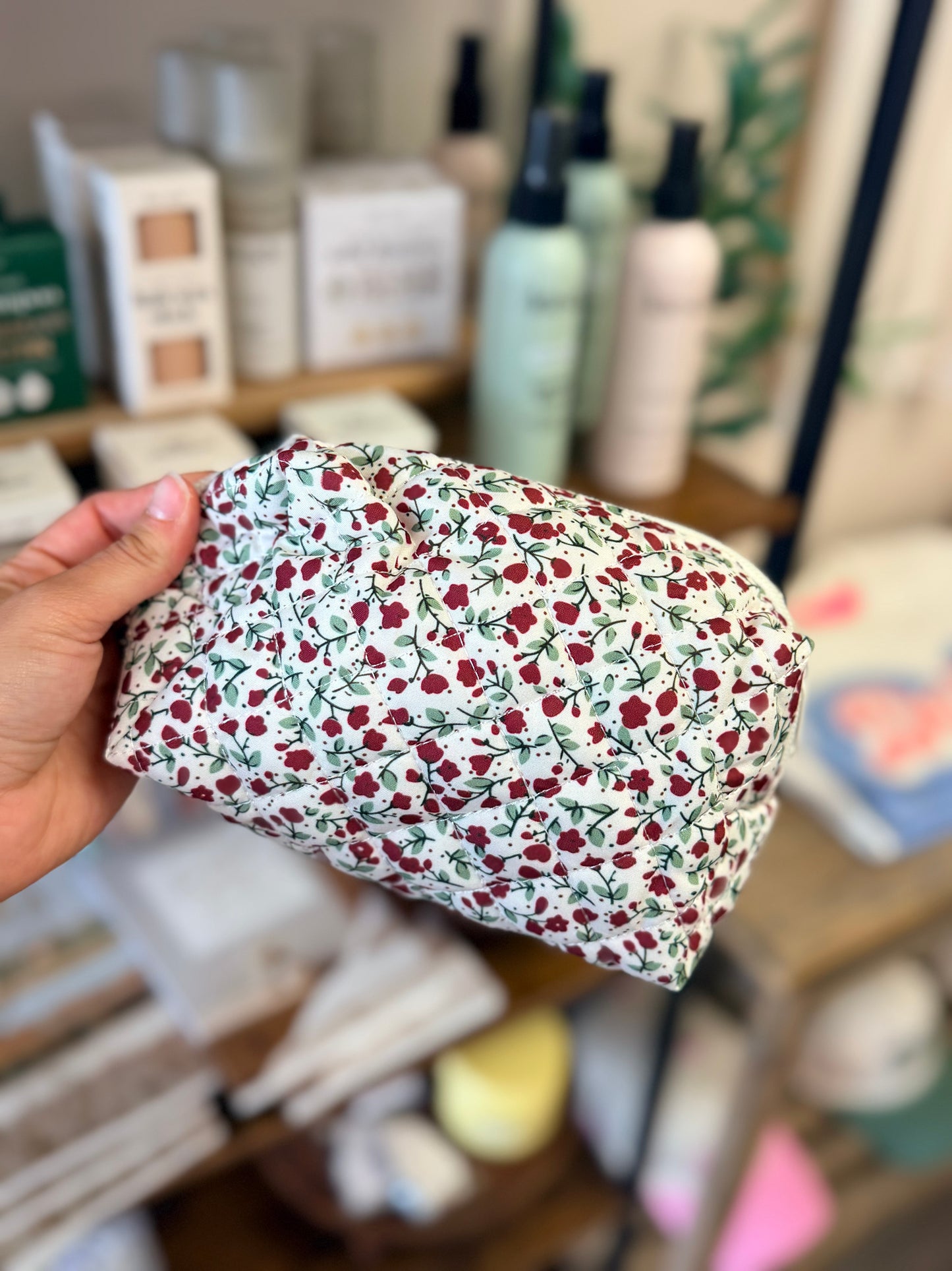 Quilted Makeup Bag