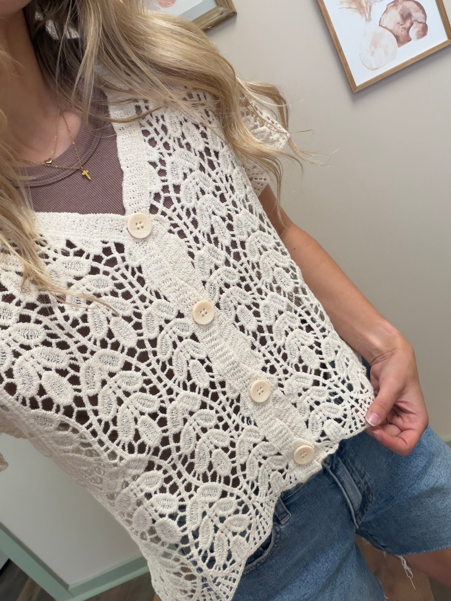 Charlotte Crochet Top