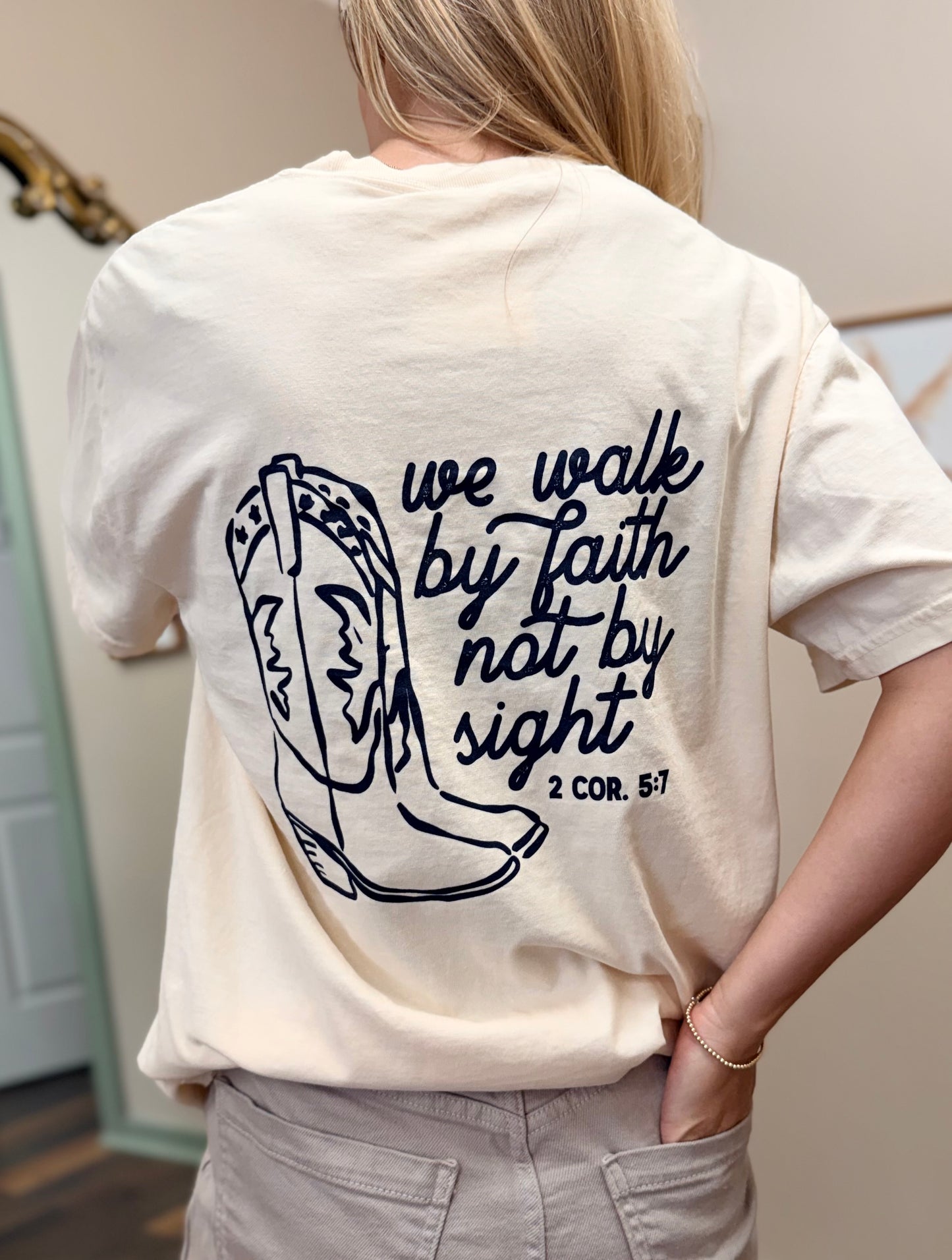 Walk By Faith Pocket T-Shirt