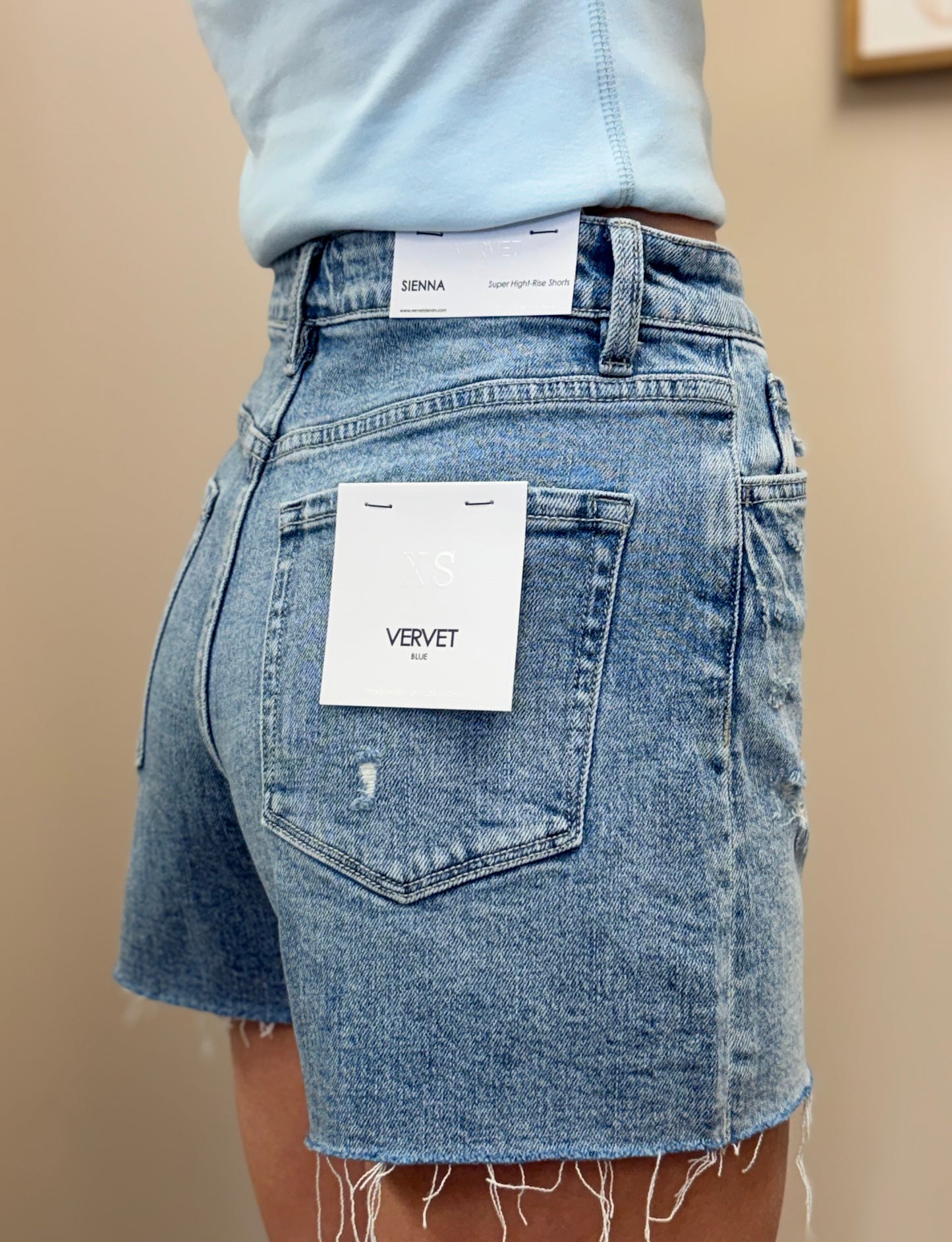 Sienna High Rise Denim Short