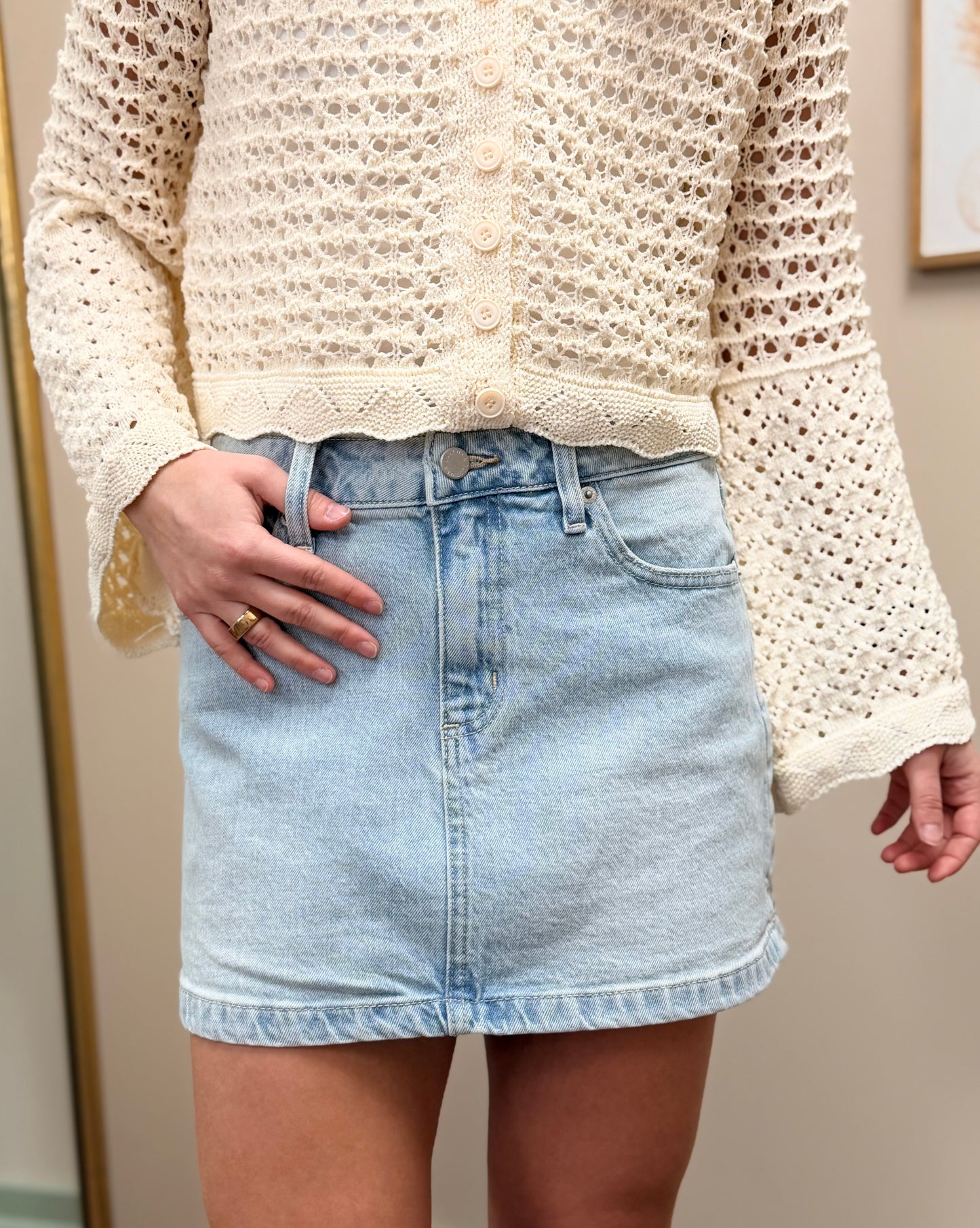Classic Denim Mini Skirt