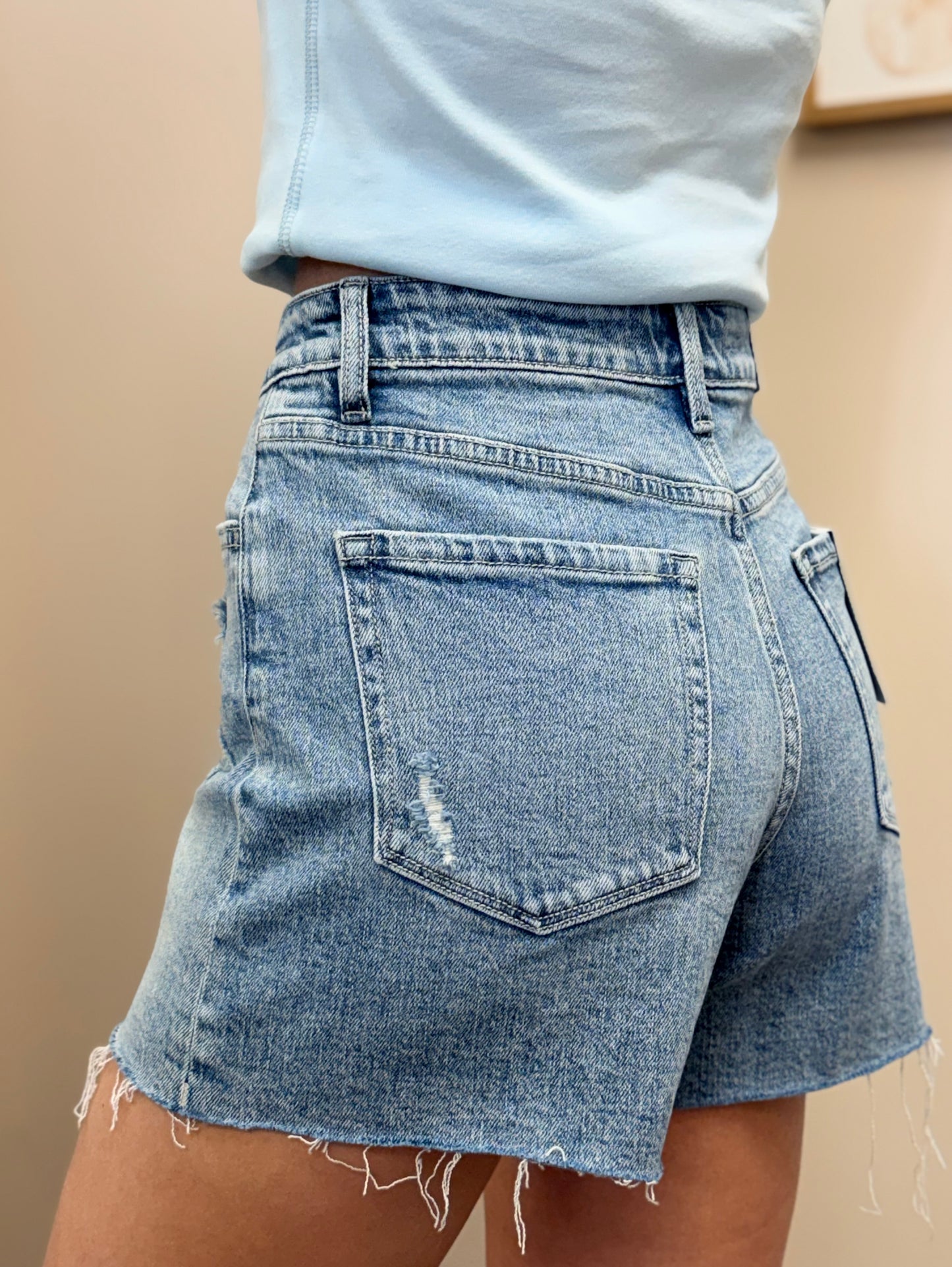 Sienna High Rise Denim Short