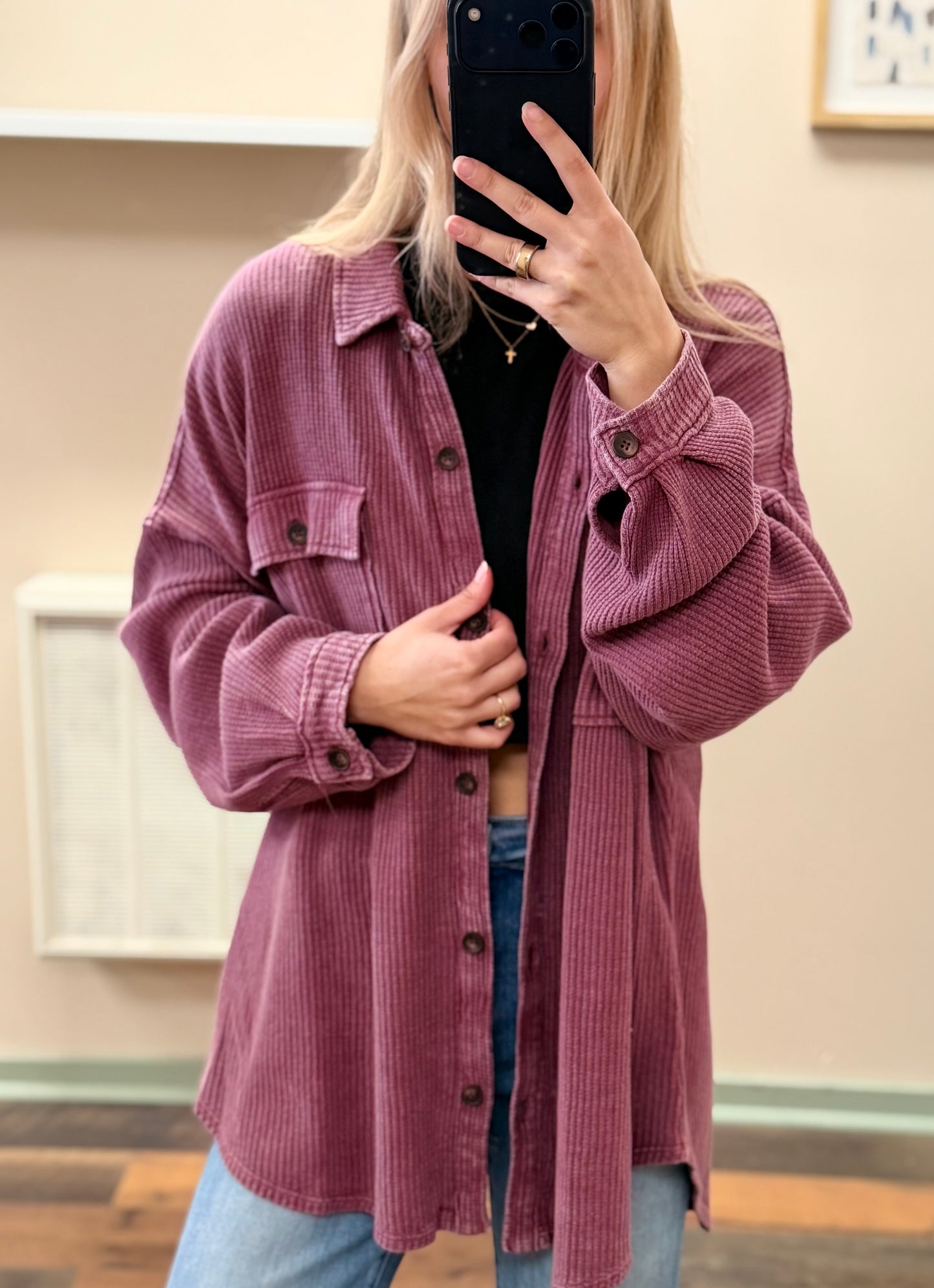 Willow Waffle Shacket